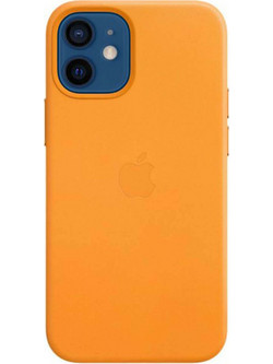 Apple Leather Case with MagSafe California Poppy (iPhone 12 mini)