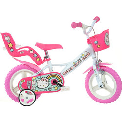 Dino Bikes Hello Kitty Παιδικό Ποδήλατο Πόλης 12" Λευκό Ροζ