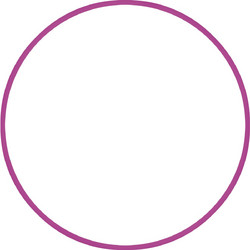 Amila Χούλα Χουπ HQ 80cm - Φ19mm - 330gr, Φούξια (98815)