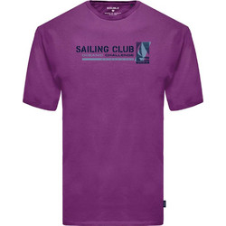 Graphic Print T-Shirt DOUBLE TS-203 Μωβ