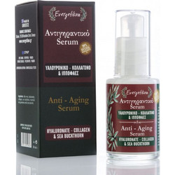Evergetikon Collagen & Sea Buckthron Anti-Ageing Αντιγηραντικό Ενυδατικό Serum Προσώπου με Κολλαγόνο & Υαλουρονικό 30ml