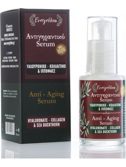 Evergetikon Collagen & Sea Buckthron Anti-Ageing Αντιγηραντικό Ενυδατικό Serum Προσώπου με Κολλαγόνο & Υαλουρονικό 30ml