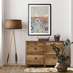 ΑΦΙΣΑ WALL-DESIGN CIRCULAR PERSPECTIVE 49507 (PVC/PLEXIGLASS ΜΑΥΡΗ ΚΟΡΝΙΖΑ ΜΕ ΠΛΑΙΣΙΟ) 30x40cm