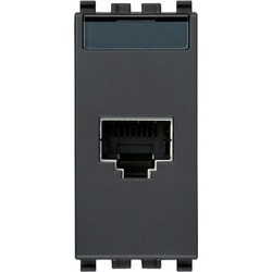 Πρίζα. RJ45 Netsafe CAT5E FTP 110 Γκρί Eikon