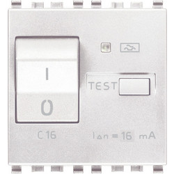 Διακόπτης ΜΤ με Ρελλέ 1P+N C16 RCBO 120-230V 6 Στοιχείων A Λευκός Eikon