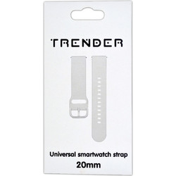 Trender TR-SP20WH Λουράκι Σιλικόνης White (Universal 20mm)