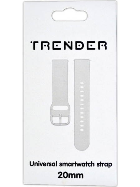 Trender TR-SP20WH Λουράκι Σιλικόνης White (Universal 20mm)