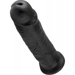 Pipedream King Cock 10" Ρεαλιστικό Dildo με Βεντούζα 25cm Μαύρο