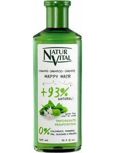 Natur Vital Happy Hair Reforzante Φυτικό Σαμπουάν για Επανόρθωση 300ml