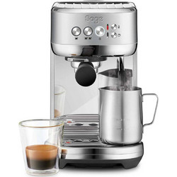 Sage Bambino Plus SES500BSS Silver Αυτόματη Μηχανή Espresso 1600W 15bar