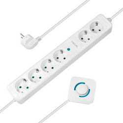Πολύμπριζο Logilink LPS271 6 θέσεων schuko με διακόπτη ποδιού 1,5m