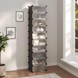 vidaXL Παπουτσοθήκη Πλαστική Μ44xΠ32xΥ174cm 340560