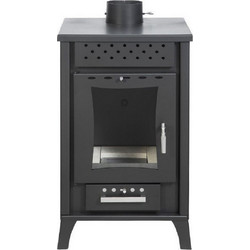 Gekas Metal DG 2000 Black Ατσάλινη Ξυλόσομπα Καλοριφέρ 15kW