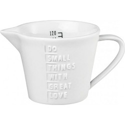 Μεζούρα Do Small Things LBTRD0012666 9x4,5cm 120ml White-Black Raeder Πορσελάνη,Γυαλί
