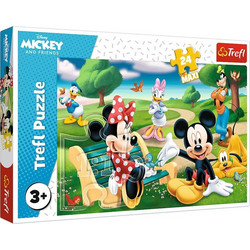 Παιδικό Puzzle Trefl Mickey & Minnie Παρέα Στο Πάρκο 24 Κομμάτια