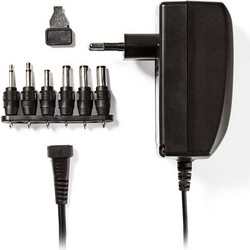 NEDIS ACPA007 Universal AC Power Adapter, 3/4.5/6/7.5/9/12 VDC, 2.25 A