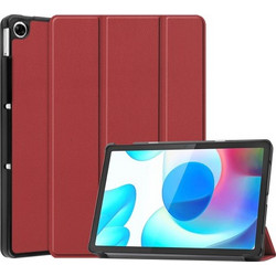 Θήκη Βιβλίο TriFold με Βάση Στήριξης για Realme Pad 10.4 - Κόκκινο του Κρασιού