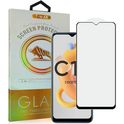 Tmax Premium 3D Tempered Glass Full Glue Black (Realme C11 2021)