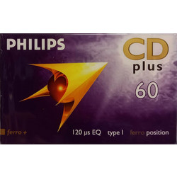 ΚΑΣΕΤΑ AUDIO (ΗΧΟΥ) PHILIPS CD PLUS 60MINUTES TYPE I/NORMAL POSITION
