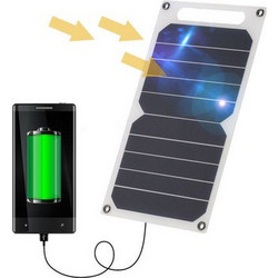 1.5W 5V Portable Solar Panel and USB Charger For Smartphones/Tablets