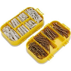 EXTOL CRAFT Set screw with dowels 170pcs (1445)