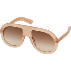 Kaleos Salander 005 Γυναικεία Γυαλιά Ηλίου Aviator Κοκάλινα Ροζ με Καφέ Degradee Φακό