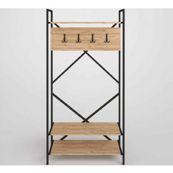 Επιπλο Εισόδου Hello Μέταλλο - Ξύλο 90x30x180υψ Fidelio FD-HELLO-ST