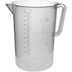 Κανάτα Μεζούρα πλαστική PP 1000ml φ12x17cm c377376