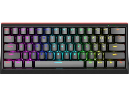 Marvo KG962 Μηχανικό Gaming Πληκτρολόγιο 60% με Custom Blue Διακόπτες RGB Black