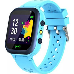 Q15 Παιδικό Smartwatch με GPS και Καουτσούκ/Πλαστικό Λουράκι Μπλε