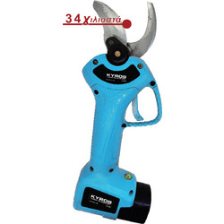 Kyros KY111S Ψαλίδι Κλαδέματος Μπαταρίας 21V 2x2Ah με Κοπή 32mm