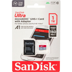 Sandisk Ultra microSDXC 1TB Class 10 U1 A1 UHS-I 150MB/s + Adapter