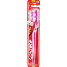 Colgate Double Action Medium Οδοντόβουρτσα Ρόζ