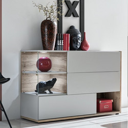 RAVENNA Μπουφές Benita Perla Grey 120 x 40 x 77