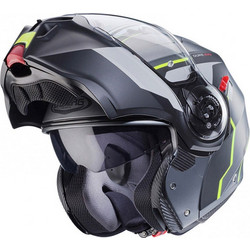 Caberg Duke Evo Matt Gun Metal / Black / Yellow Fluo Κράνος Μηχανής Flip-Up 1600gr