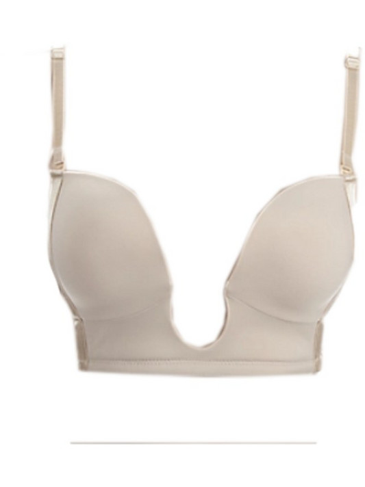 Natural Sexy Plunge Bra Σουτιέν για Βαθύ Ντεκολτέ Μπεζ 2303BE