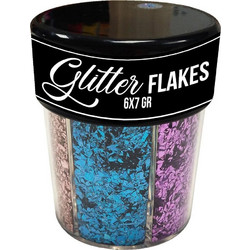 Νιφάδες GLITTER Craft Sensations Mix colour, 42gr