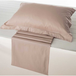Vesta Σεντόνι Ημίδιπλο Βαμβακοσατέν 180x270 Athena 303 Beige