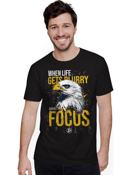 ADJUST YOU FOCUS (Κοντομάνικο Ανδρικό / Unisex) - Deep black