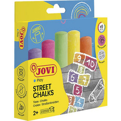 Jovi Κιμωλία Jumbo 6 Χρώματα 20x100mm 24+ Street