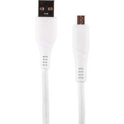 Ezra DC49 Regular USB 2.0 to micro USB Cable Λευκό 1.2m