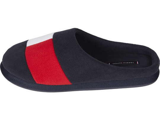 Tommy Hilfiger Χειμερινές Ανδρικές Παντόφλες Μαύρες FM0FM04297