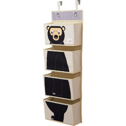 3 Sprouts Κρεμαστός Οργανωτής με Θήκες Bear