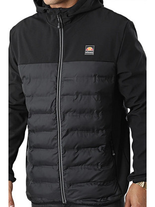 Ellesse Lorato Ανδρικό Μπουφάν Χειμωνιάτικο Puffer Αντιανεμικό Μαύρο SHM14876-011