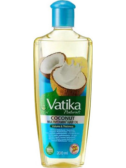 Vatika Naturals Coconut Argan Λάδι Μαλλιών για Φριζάρισμα 200ml