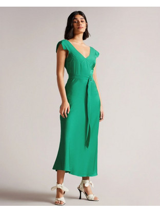 Ted Baker Noemi Midi Φόρεμα Πράσινο 259734
