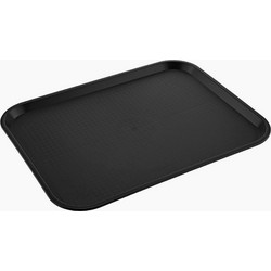 Δίσκος σερβιρίσματος COLORATO πλαστικός self service 450x350mm σε μαύρο χρώμα