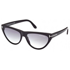 Tom Ford FT00990/S 01B Γυαλιά Ηλίου Cat Eye Κοκάλινα Μαύρα με Μαύρο Degradee Φακό