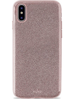 Puro Shine Θήκη για iPhone Xs Max - Ροζ-Χρυσαφί