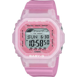 Casio G-Shock Ψηφιακό Γυναικείο Ρολόι Χρονογράφος με Ροζ Καουτσούκ Λουράκι BLX-565S-4ER